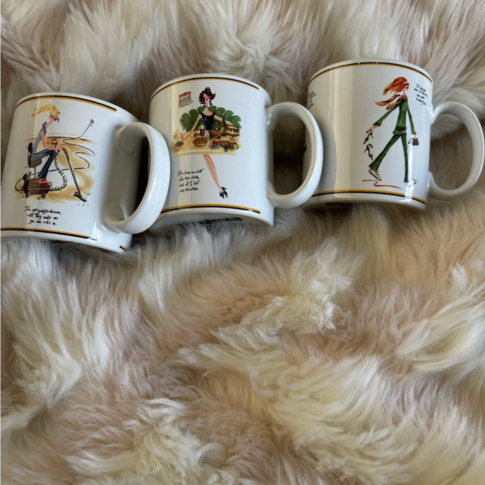 3 SAKURA Spring Cleaning Mugs 12 oz.